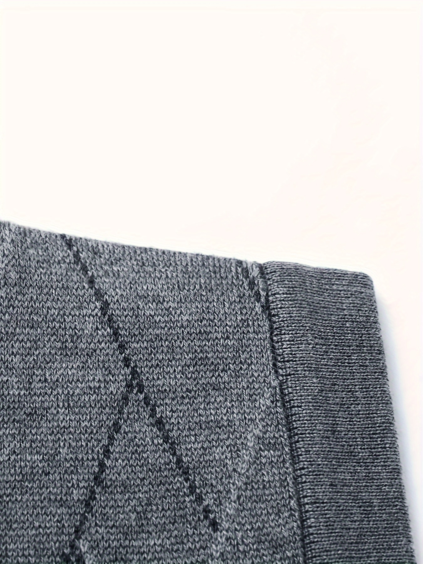 mens v neck cable casual sleeveless knitted sweater vest mens clothing for autumn winter details 13
