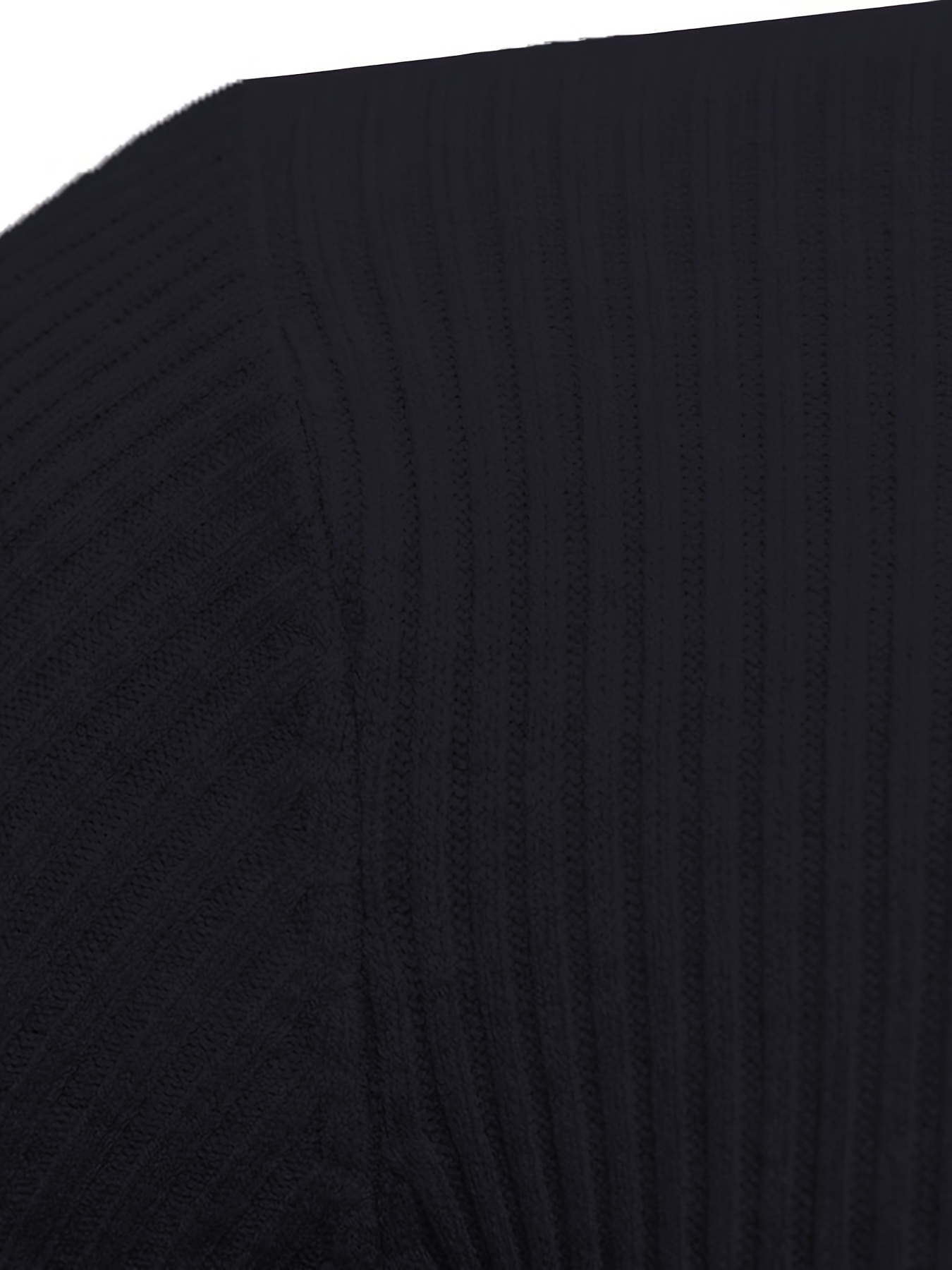 turtle neck knitted slim fit sweater mens casual warm solid high stretch pullover sweater for fall winter details 9