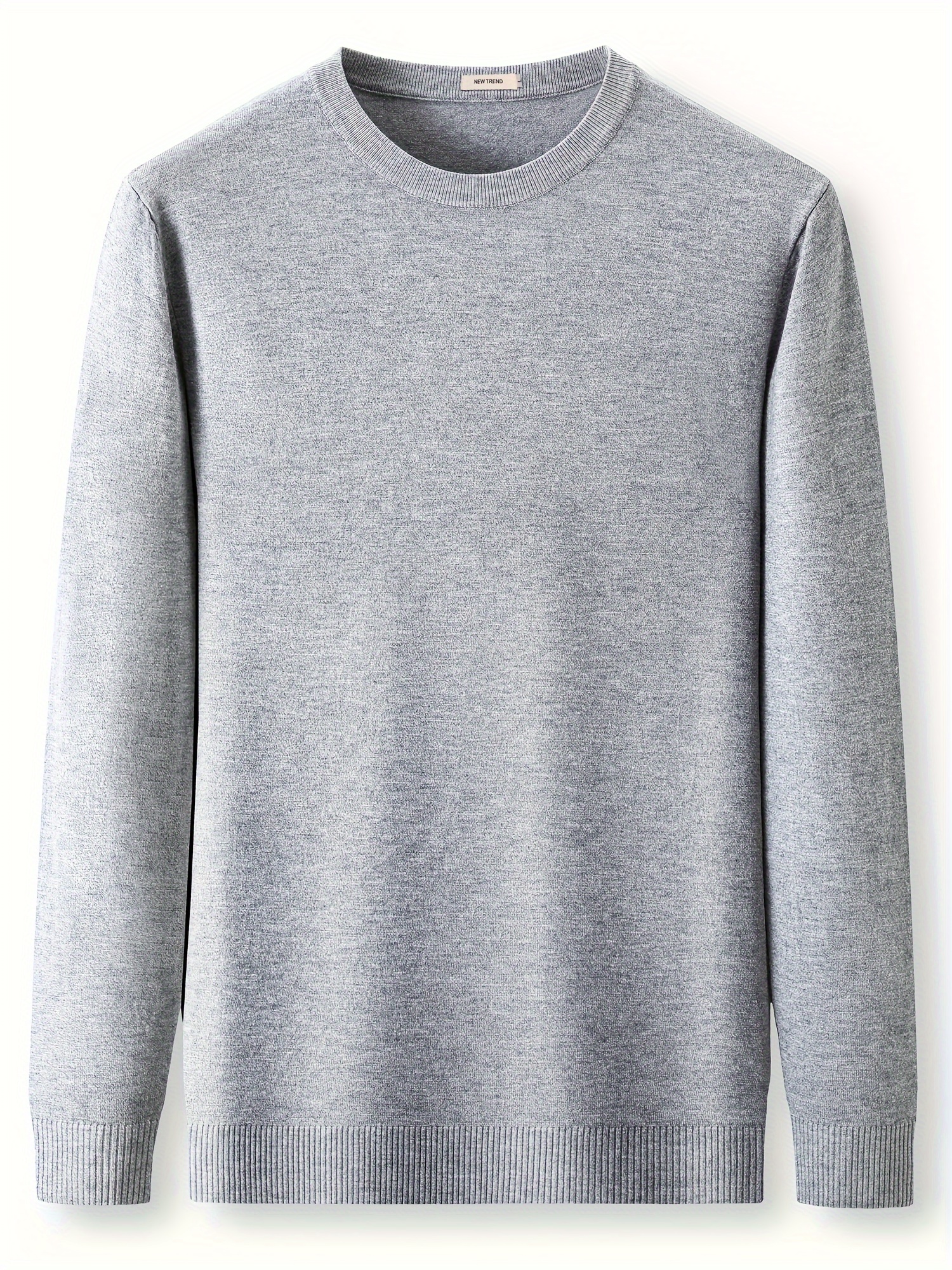 mens trendy solid knitted pullover casual slightly stretch breathable sweater for outdoor fall winter details 15