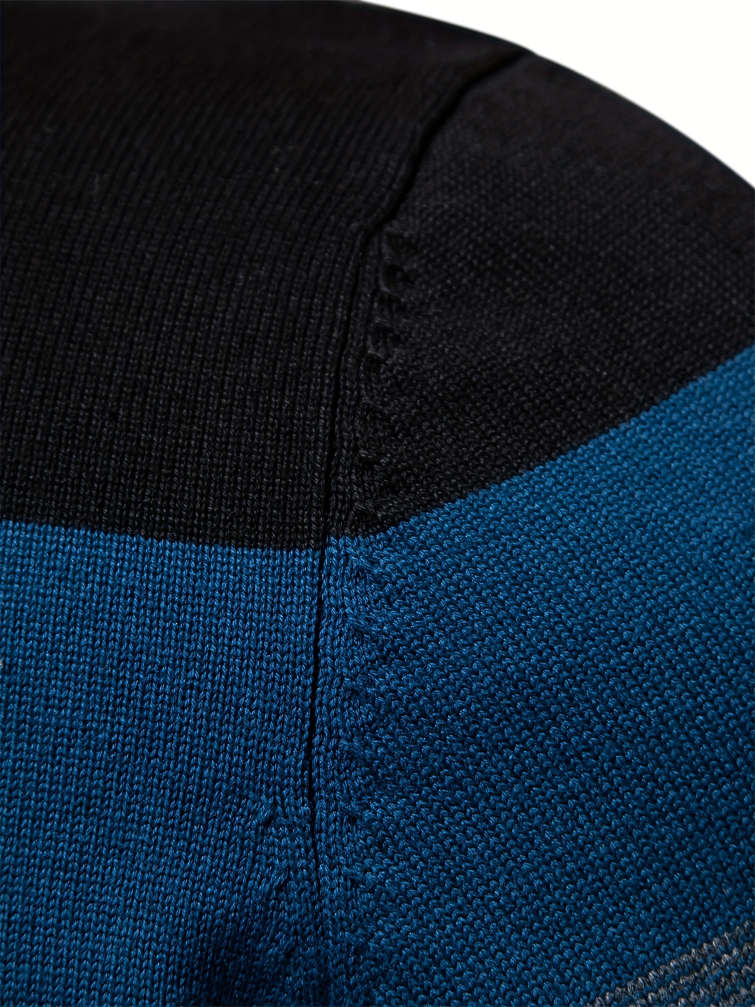 cotton knitted color block sweater mens casual warm slightly stretch half zipper v neck pullover sweater for men fall winter details 2