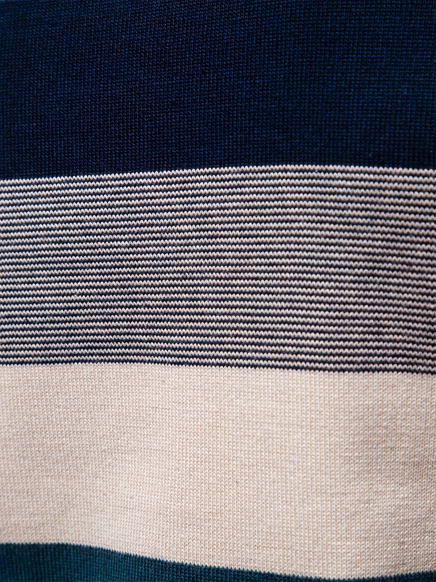 cotton knitted color block sweater mens casual warm slightly stretch half zipper v neck pullover sweater for men fall winter details 9