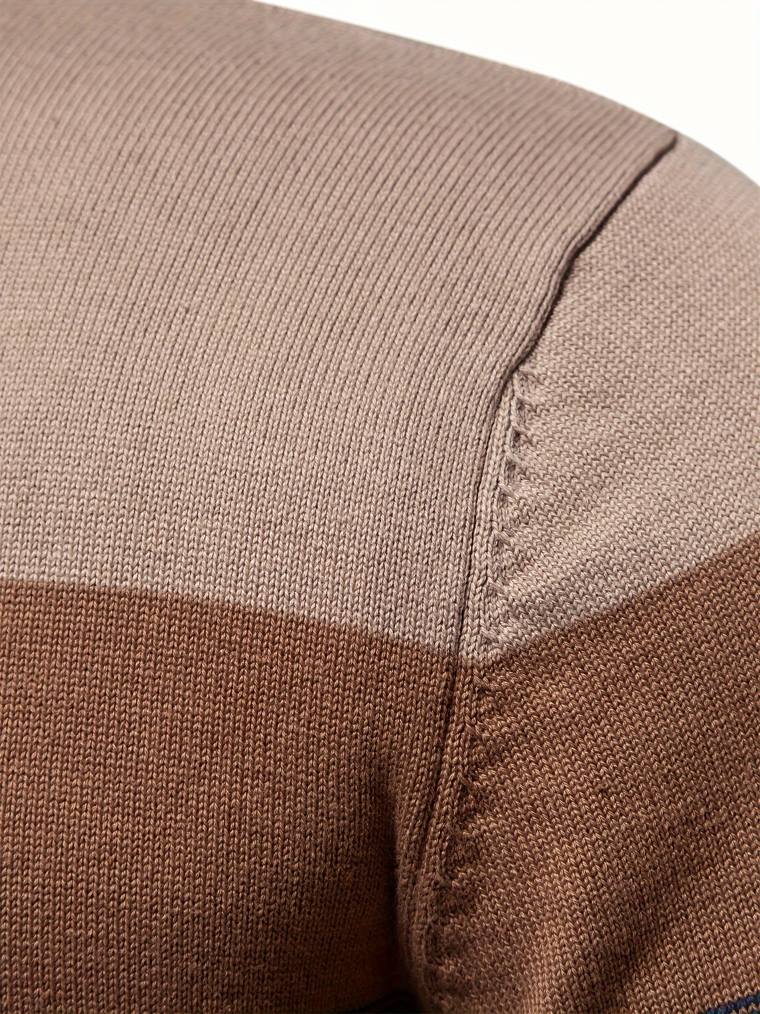 cotton knitted color block sweater mens casual warm slightly stretch half zipper v neck pullover sweater for men fall winter details 20