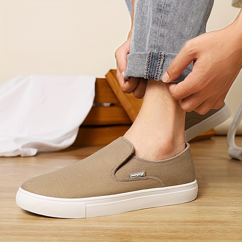 men s canvas shoes fashion casual skate shoes walking details 2
