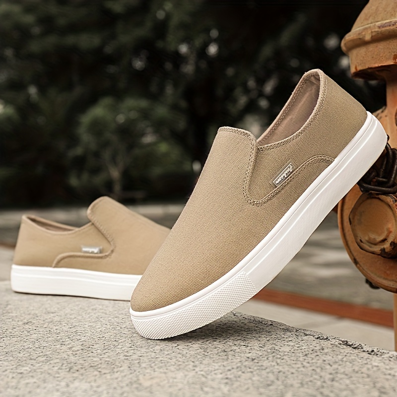 men s canvas shoes fashion casual skate shoes walking details 5